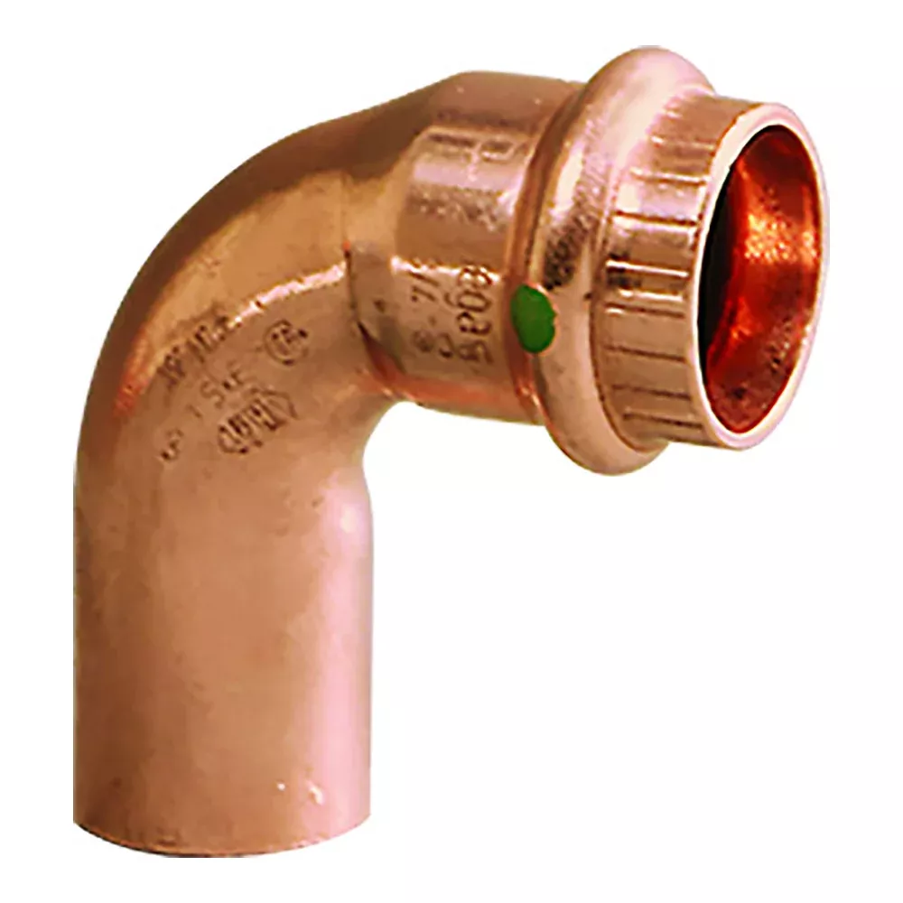 Viega ProPress 3/4″ – 90 Copper Elbow – Street/Press Connection – Smart Connect Technology [77052]