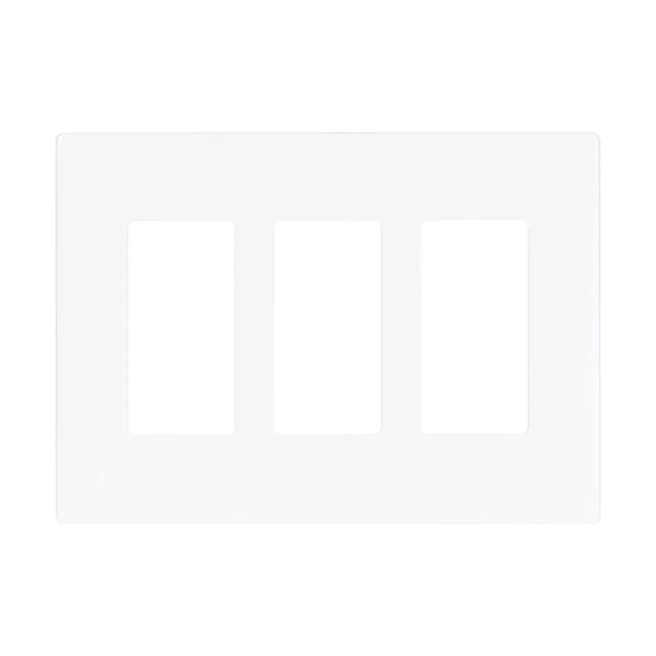 Wallplate 3G Deco Screwless Poly Mid WH By Eaton Arrow Hart PJS263W