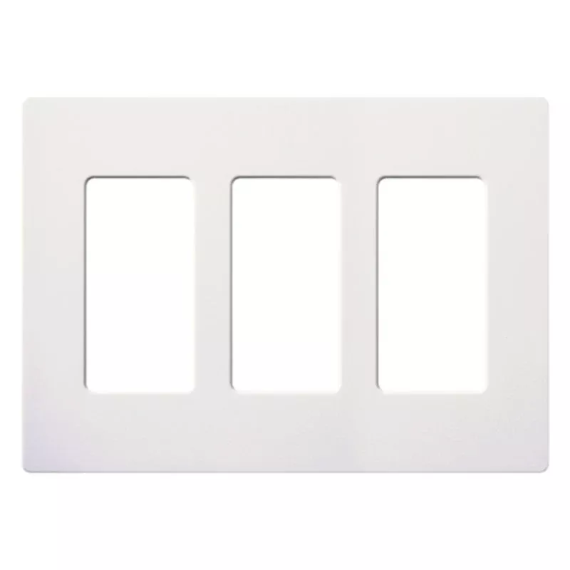 Wallplate, Satin Color, 3-GangBy Lutron SC-3-SW