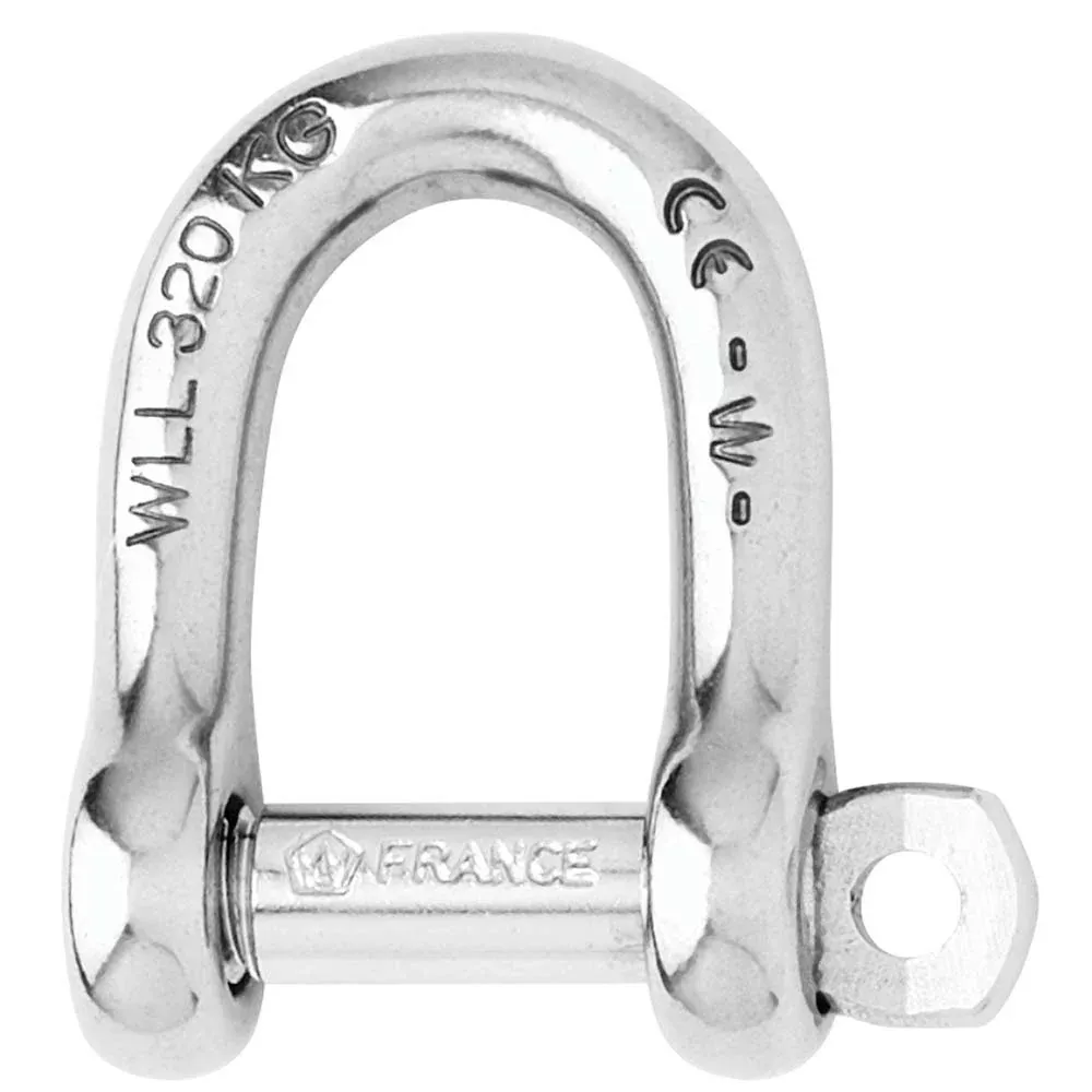 Wichard Self-Locking D Shackle – Diameter 10mm – 13/32″ [1205W]