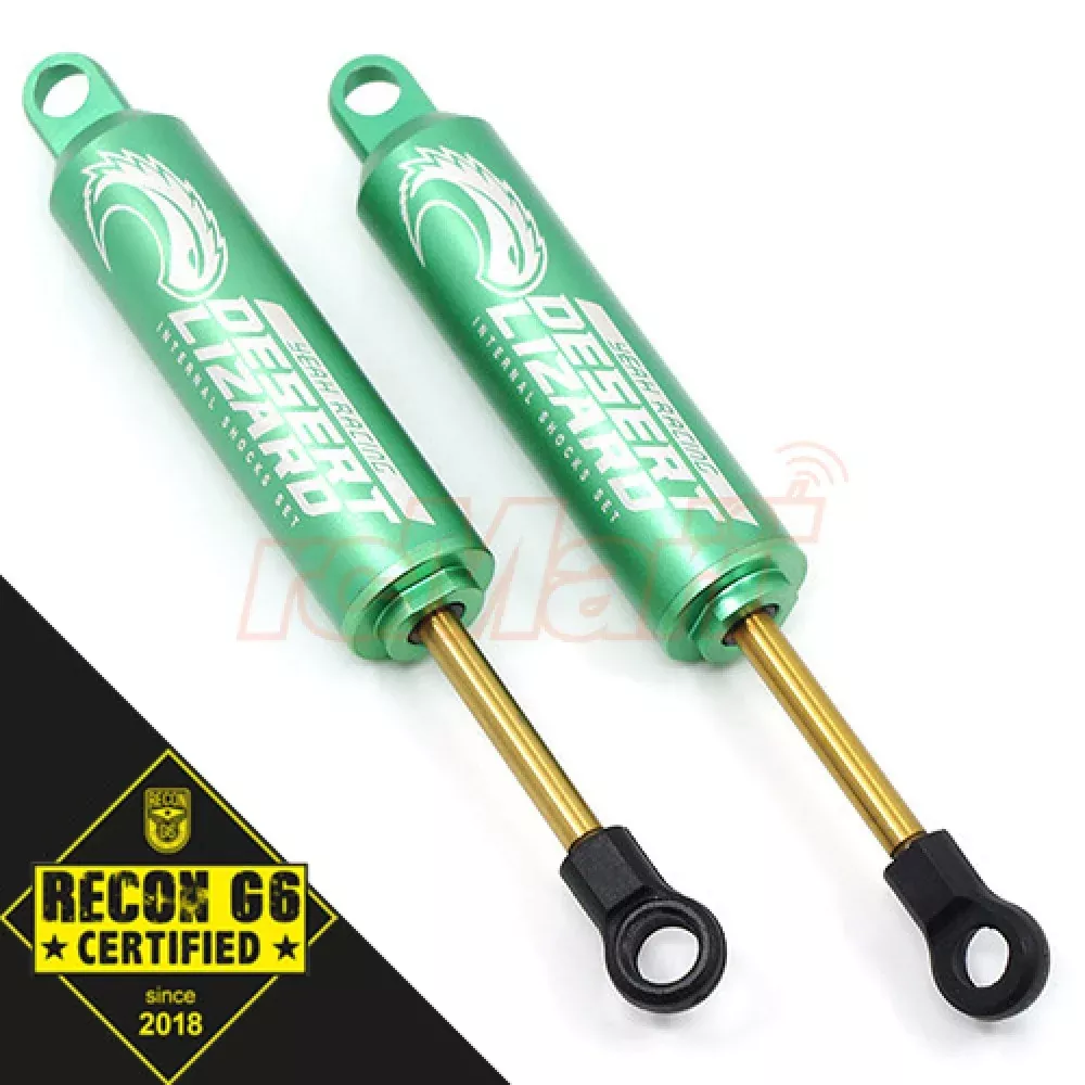 Yeah Racing DDL-090GN 90MM DESERT LIZARD TWO STAGE INTERNAL SPRING DAMPER PAIR GREEN FOR 1/10 CRAWLER ‘G6 CERTIFIED’