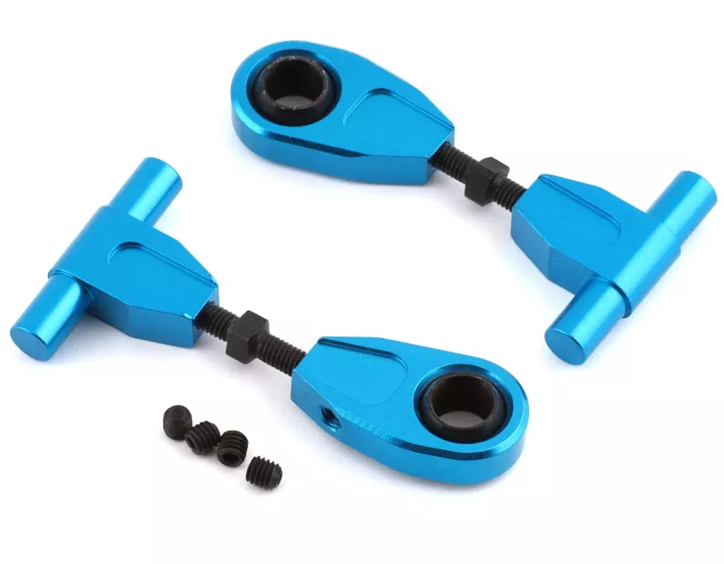 Yeah Racing TT02-003BU Tamiya TT-02 Aluminum Upper Front Suspension Arm (Blue) (2)