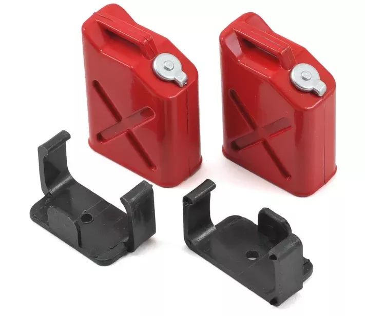 Yeah Racing YA-0355 1/10 Crawler Scale “Jerry Can” Accessory Set (Fuel Cans) (Red)