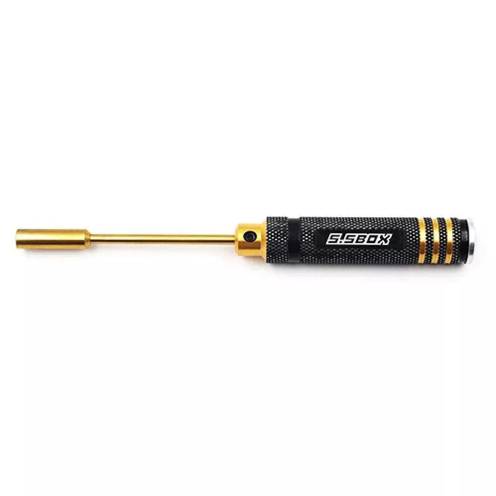 YEAH RACING YT-0191 ALUMINUM 5.5MM LOCK NUT DRIVER BLACK GOLD