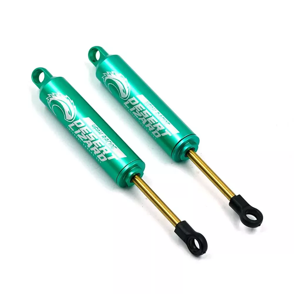 Yeah RacingDDL-100GN 100MM DESERT LIZARD TWO STAGE INTERNAL SPRING DAMPER PAIR GREEN FOR CRAWLER