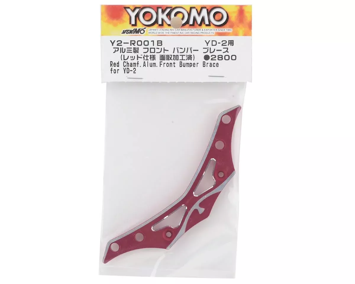 Yokomo Y2-R001BA YD-2 Aluminum Front Bumper Brace (Red)